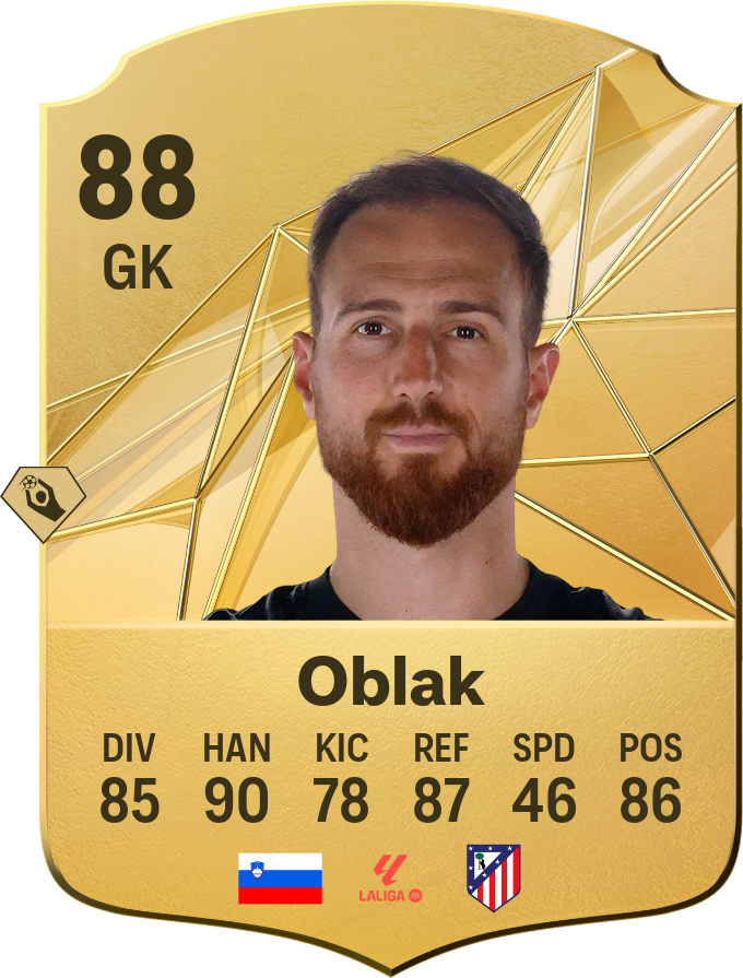 Jan Oblak 88 GK resmi EA FC 26 kartı