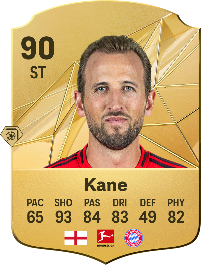 Harry Kane 90 ST resmi EA FC 26 kartı