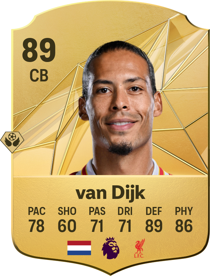 Virgil van Dijk 88 CB resmi EA FC 26 kartı
