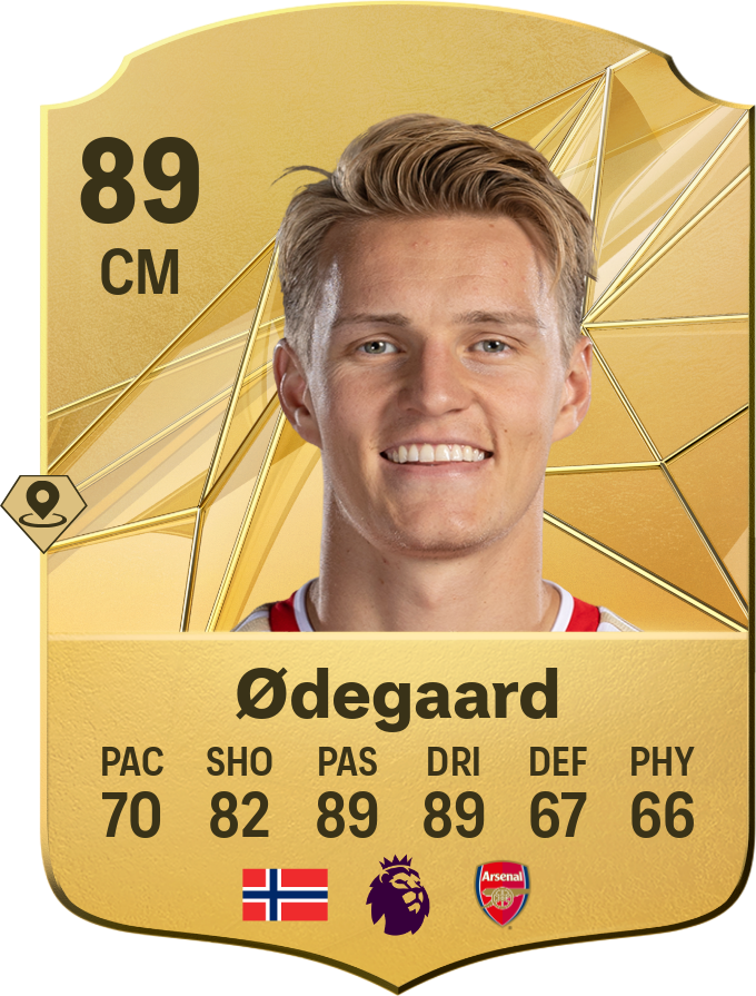 Martin Ødegaard 86 CM resmi EA FC 26 kartı