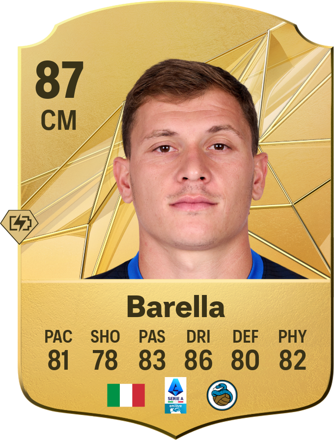 Nicolò Barella 87 CM resmi EA FC 26 kartı