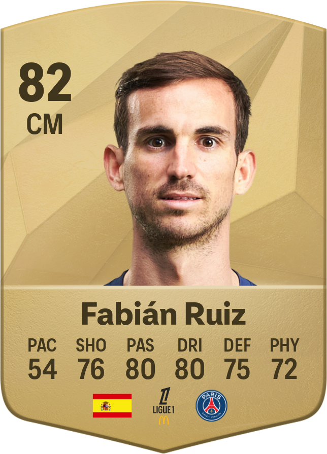 Fabián Ruiz 86 CM resmi EA FC 26 kartı