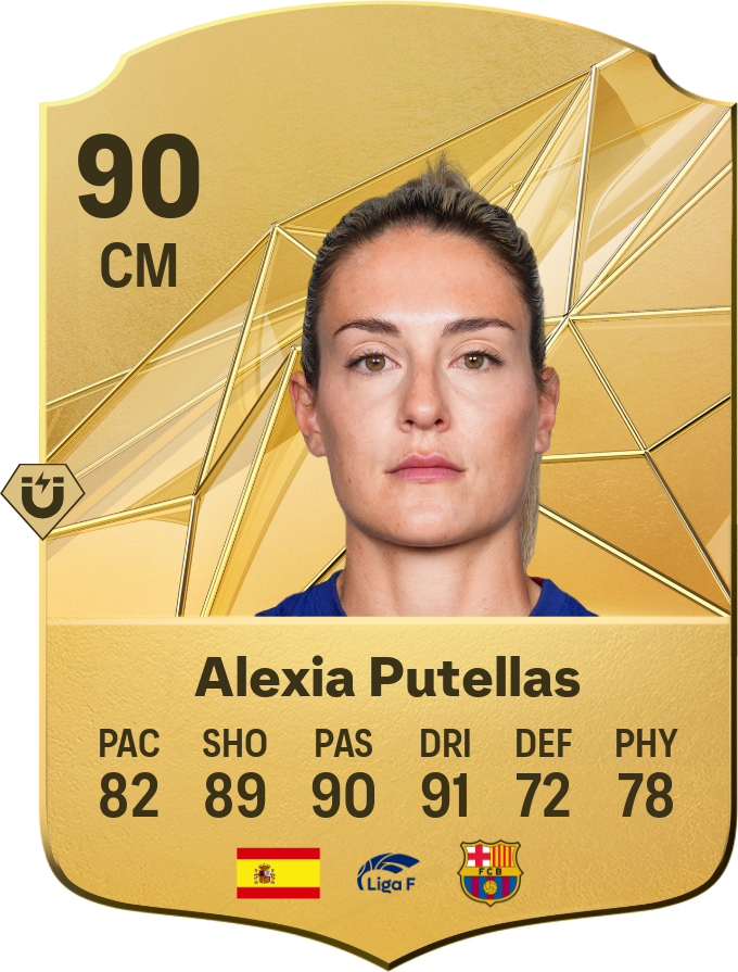 Alexia Putellas 91 CM resmi EA FC 26 kartı