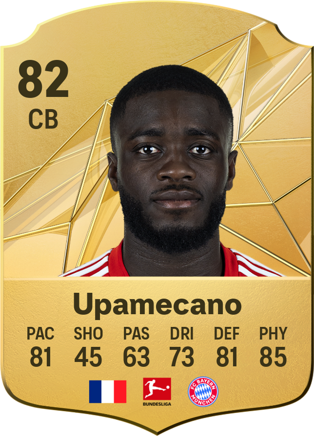 Dayot Upamecano 87 CB resmi EA FC 26 kartı