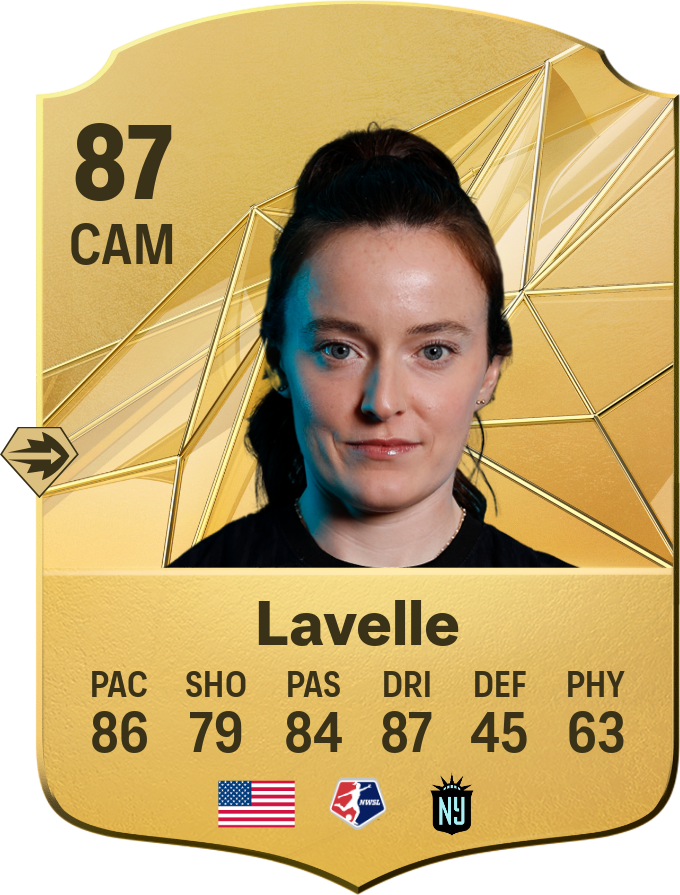 Rose Lavelle 87 CAM resmi EA FC 26 kartı