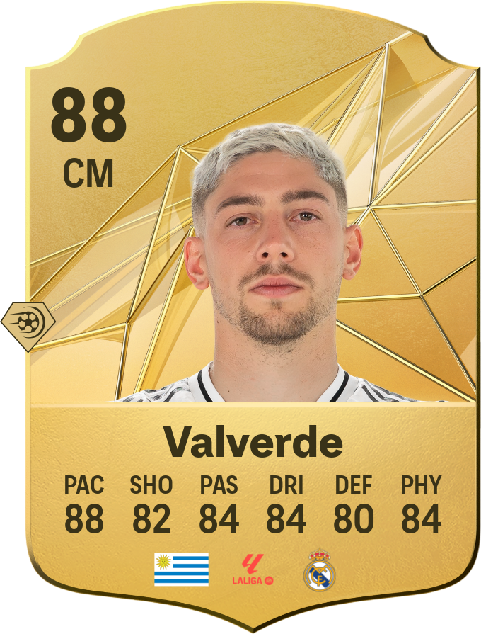 Federico Valverde 87 CM resmi EA FC 26 kartı