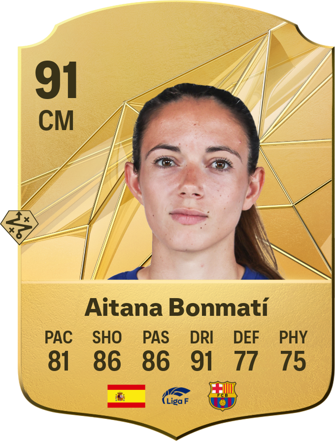 Aitana Bonmatí 90 CM resmi EA FC 26 kartı