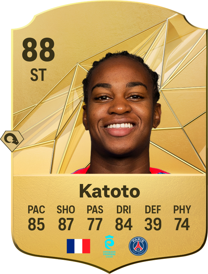 Marie Katoto 86 ST resmi EA FC 26 kartı