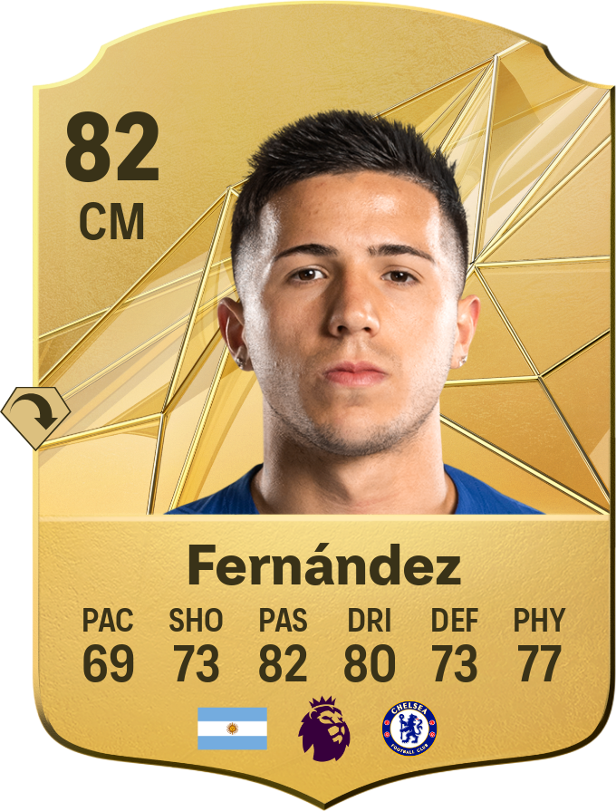 Enzo Fernández 86 CM resmi EA FC 26 kartı