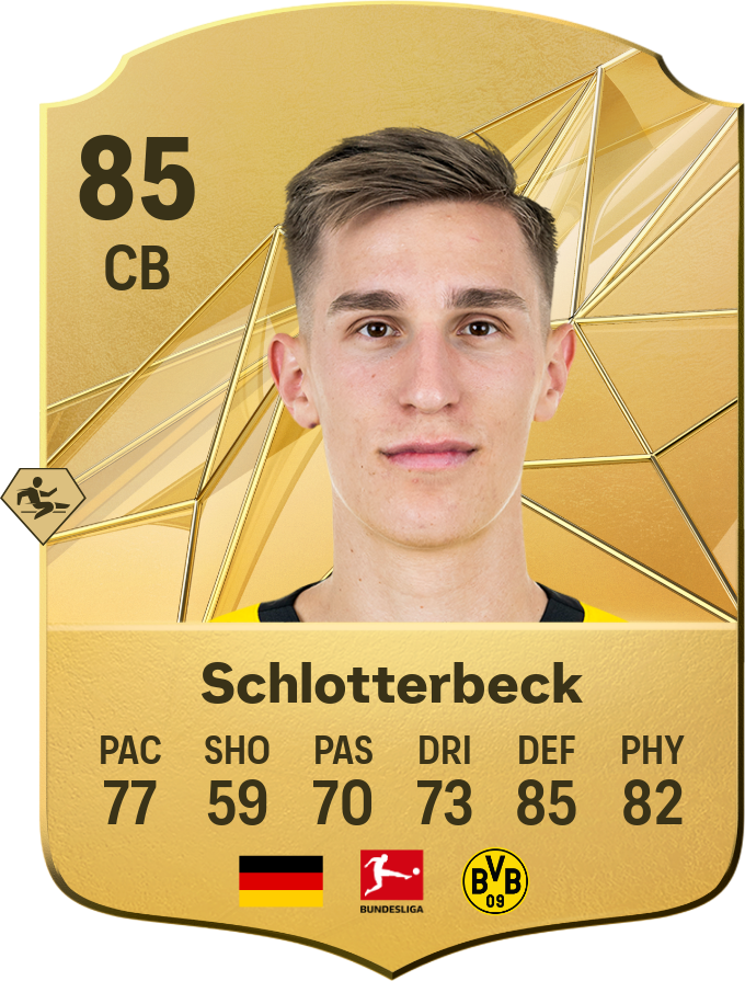Nico Schlotterbeck 87 CB resmi EA FC 26 kartı