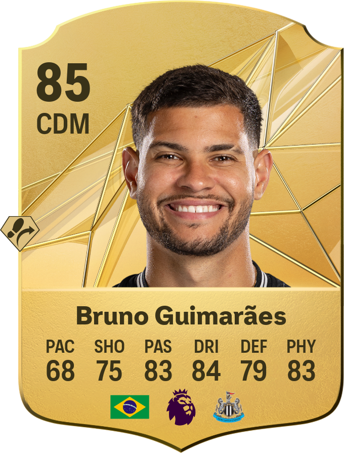 Bruno Guimarães 86 CM resmi EA FC 26 kartı