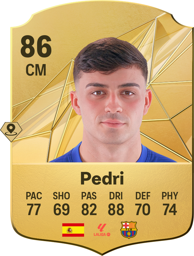 Pedri 90 CM resmi EA FC 26 kartı