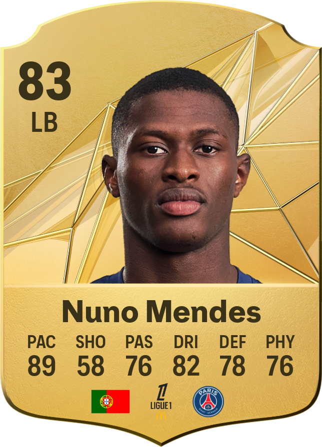 Nuno Mendes 89 LB resmi EA FC 26 kartı