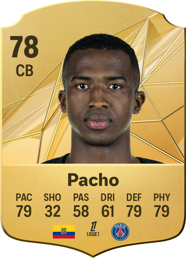 Willian Pacho 89 CB resmi EA FC 26 kartı