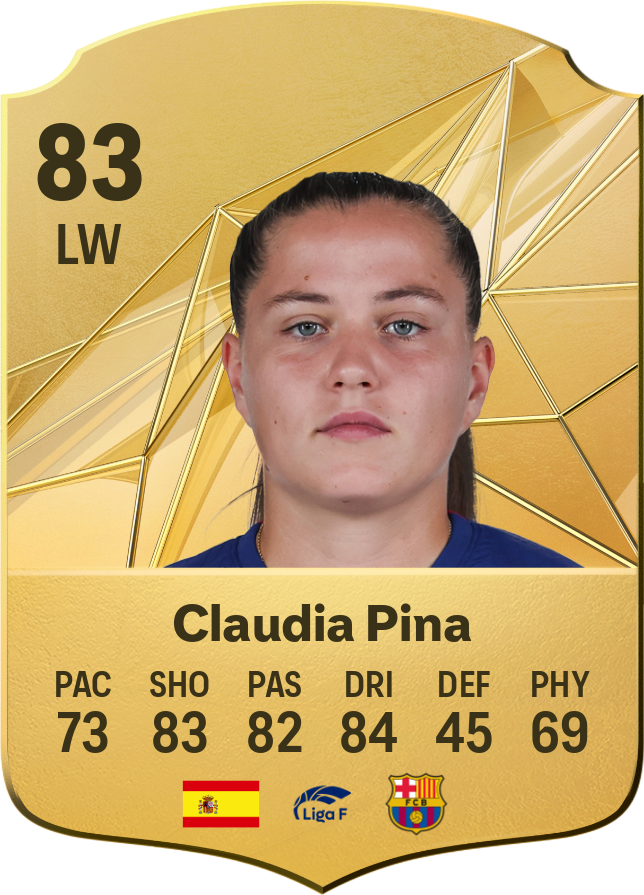 Claudia Pina 89 LW resmi EA FC 26 kartı