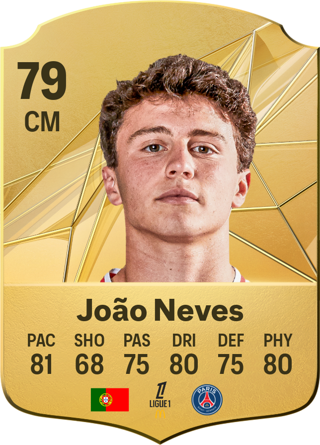 João Neves 88 CM resmi EA FC 26 kartı