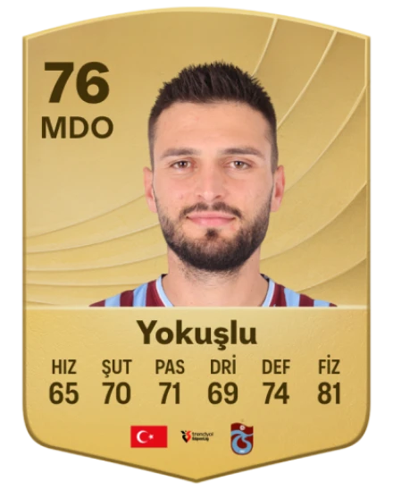 Okay Yokuşlu EA SPORTS FC™ 26 Oyuncu Reytingleri