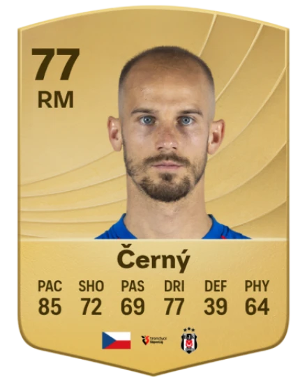 Václav Černý EA SPORTS FC™ 26 選手レート