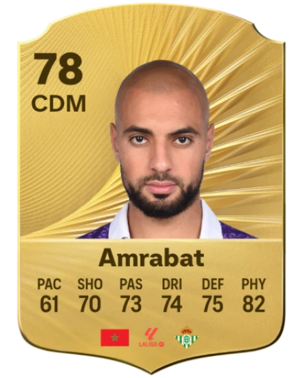 Sofyan Amrabat EA SPORTS FC™ 26 選手レート