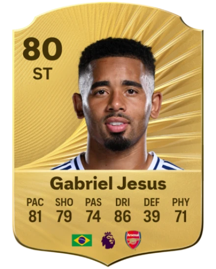 Gabriel Jesus EA SPORTS FC™ 26 選手レート