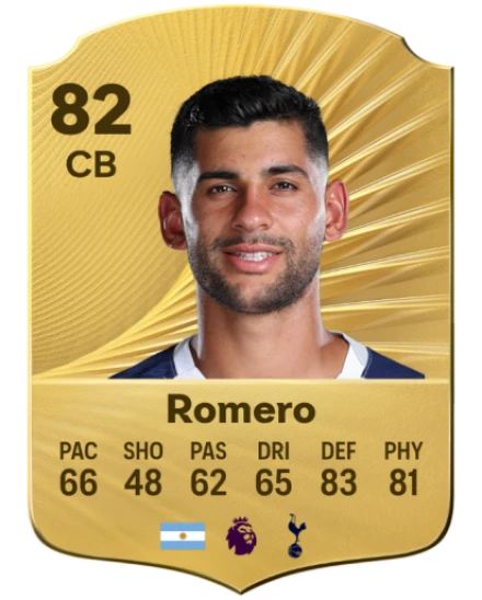 コリンチャンス 2019 Away 背番号11 Romero efootball Cristian Romero EA SPORTS FC™ 26 Player Ratings