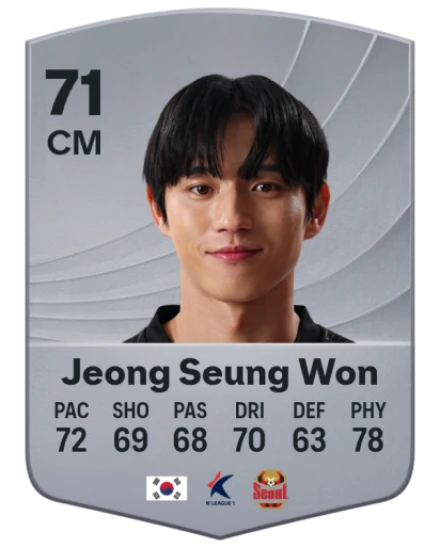 Jeong Seung Won EA SPORTS FC™ 26 選手レート