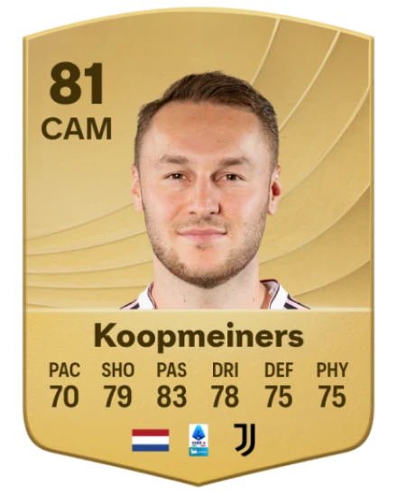 Teun Koopmeiners EA SPORTS FC™ 26 選手レート