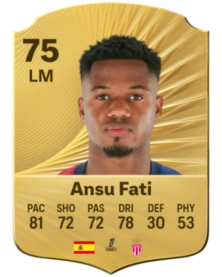 Carte Panini Score La Liga 2022-23 – Ansu Fati 61 – FC Barcelone – Rookie