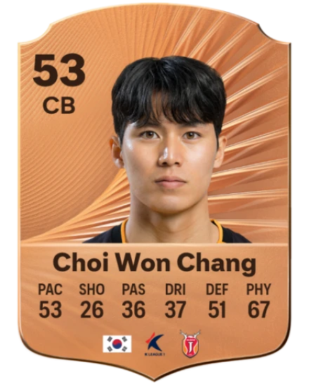 Won Chang Choi card
