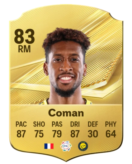 Kingsley Coman EA SPORTS FC™ 27 選手レート
